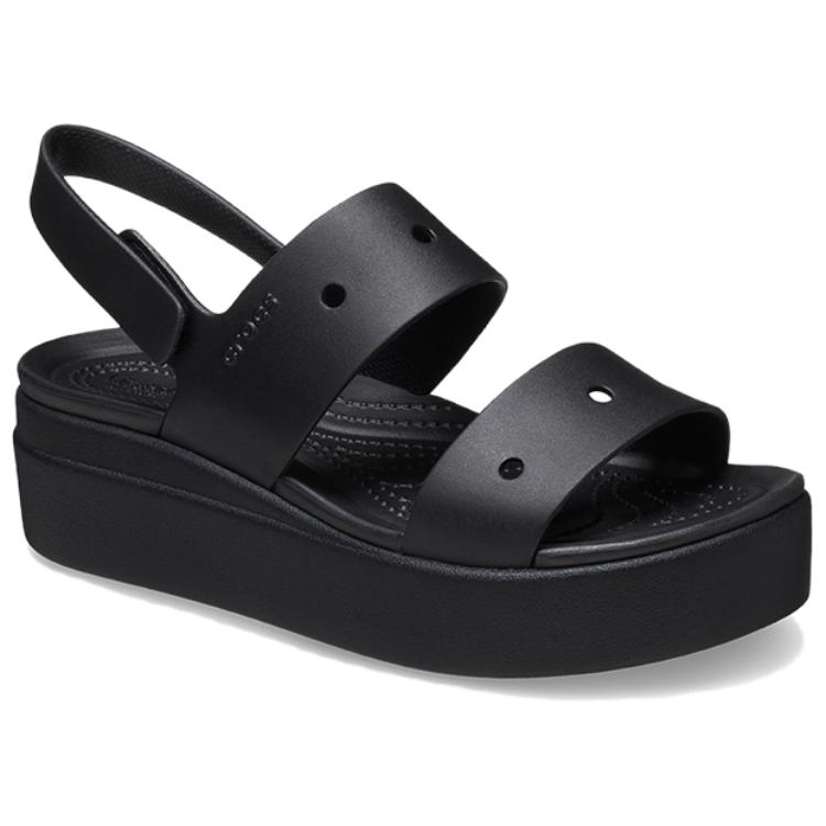 Shop (W) Crocs 女款 Brooklyn 4U 黑色凉鞋 210676-001