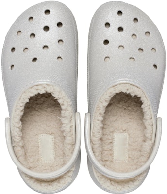 (W) Crocs 女款經典厚底閃亮毛絨銀色拖鞋 210413-040 Purchase (W) Crocs 女款經典厚底閃亮毛絨銀色拖鞋 210413-040