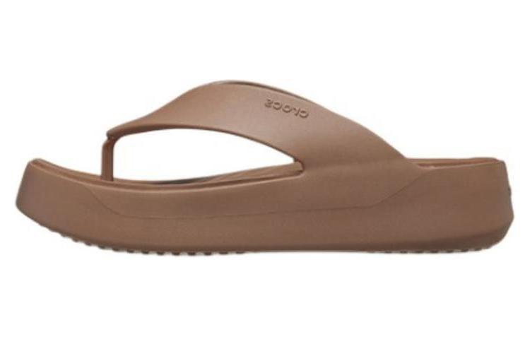 (Women) Crocs (W) Getaway Platform Flip Latte 209410-2Q9