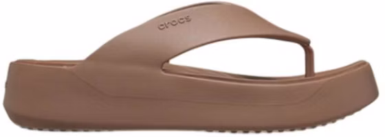 Order (W) Crocs 女款 Getaway 厚底人字拖鞋 奶咖色 209410-2Q9