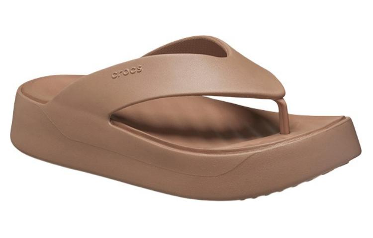 Lookbook (W) Crocs (Mujer) Sandalias Platform Flip Latte 209410-2Q9