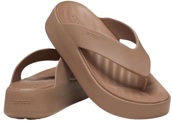 (W) Crocs (Mujer) Sandalias Platform Flip Latte 209410-2Q9 Shop (W) Crocs (Mujer) Sandalias Platform Flip Latte 209410-2Q9