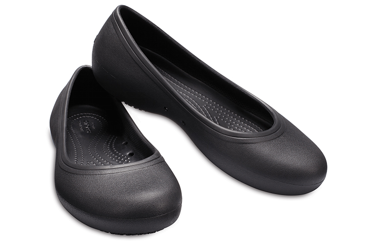 Purchase (Women) Crocs At Work 'Black Casual Slip-Resistant Sandal' 205074-001