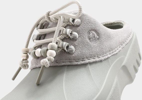 (Women) Crocs Axle Suede Mule 'Elephant' 214137-1LM Shop (Women) Crocs Axle Suede Mule 'Elephant' 214137-1LM