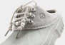 Shop (Women) Crocs Axle Suede Mule 'Elephant' 214137-1LM