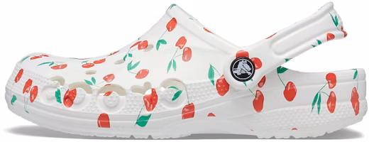 (Women) Crocs Baya Clog 'Cherry Pattern White' 206230-1F6 (Women) Crocs Baya Clog 'Cherry Pattern White' 206230-1F6