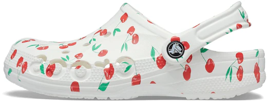(Women) Crocs Baya Clog 'Cherry Pattern White' 206230-1F6 (Women) Crocs Baya Clog 'Cherry Pattern White' 206230-1F6