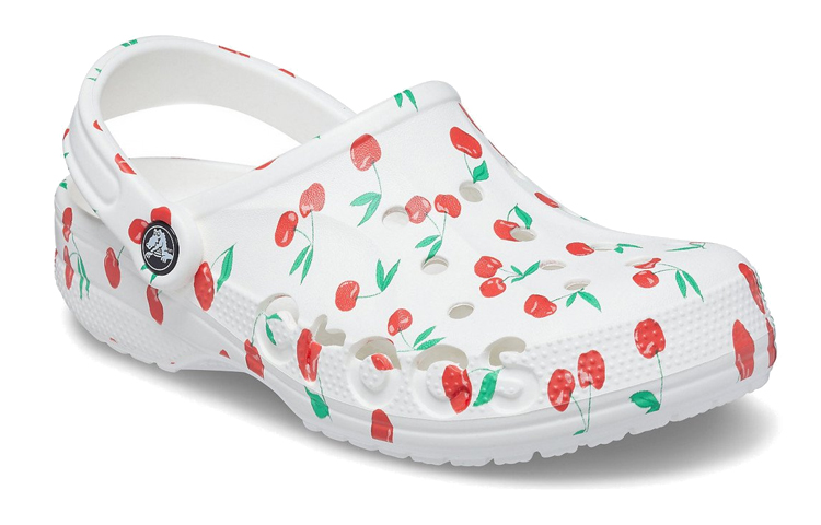 Lookbook (Women) Crocs Baya Clog 'Cherry Pattern White' 206230-1F6