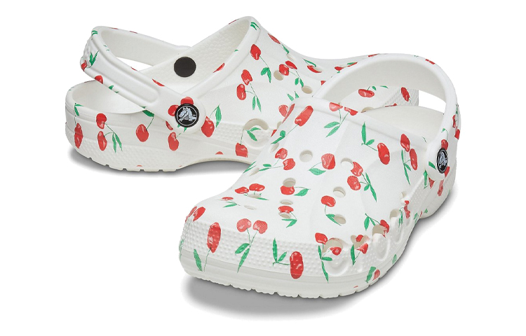 Shop (Women) Crocs Baya Clog 'Cherry Pattern White' 206230-1F6