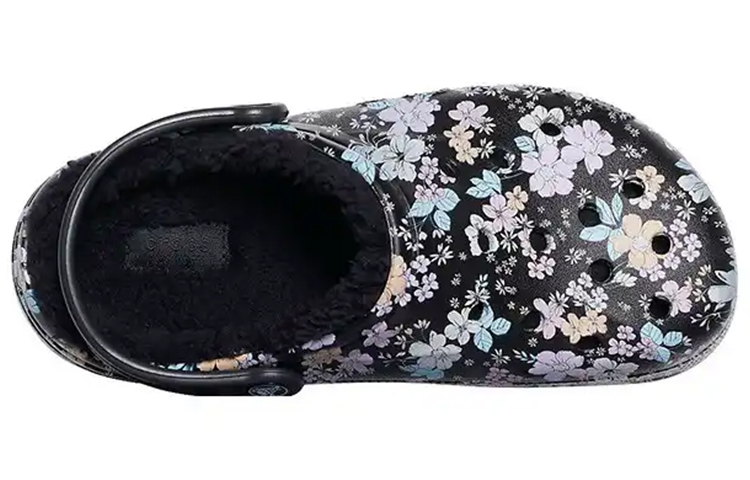 Lookbook (Women) Crocs Baya Lined Clogs 'Black White' 205975-0CV