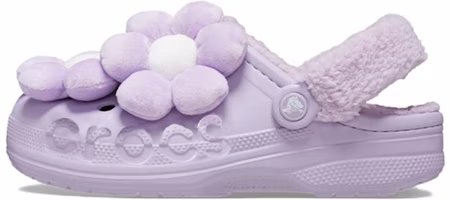(Women) Crocs Baya Lined Fuzz Strap Singles Day 'Purple White' 209234-90H (Women) Crocs Baya Lined Fuzz Strap Singles Day 'Purple White' 209234-90H
