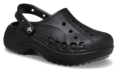 (Women) Crocs Baya Platform Clogs 'Black'