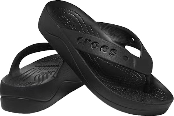 (W) Crocs Baya 厚底割孔細節人字拖鞋 ''黑色'' 208395-001 Shop (W) Crocs Baya 厚底割孔細節人字拖鞋 ''黑色'' 208395-001