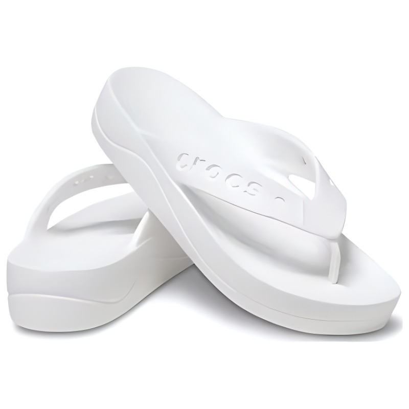 Shop (W) Crocs Baya Platform Flip-Flops 'Putih' 208395-100