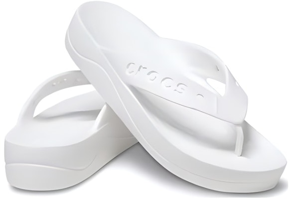(Women) Crocs Baya Platform Flip-Flops 'White' 208395-100 Shop (Women) Crocs Baya Platform Flip-Flops 'White' 208395-100