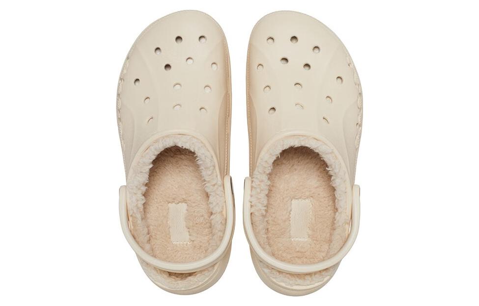 Lookbook (W) Crocs Baya Platform Lined Clog 'Beige' Wanita Pria Sepatu Sandal 208708-11S