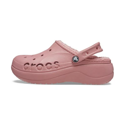 (W) Crocs Baya Platform Lined Clog 'Pink'
