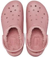 Shop Crocs卡駱馳 雲彩暖棉 洞洞鞋 女款 花瓣粉色