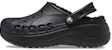 (W) Crocs Baya Platform Lined Clog Sandal 'Hitam' キasut Sandal Bertumit Selesa 208708-001