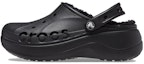 Buy (W) Crocs Baya Platform Lined Clog Sandal 'Hitam' キasut Sandal Bertumit Selesa 208708-001