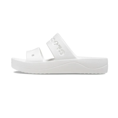 (W) Crocs Baya Platform Sandals 'White'