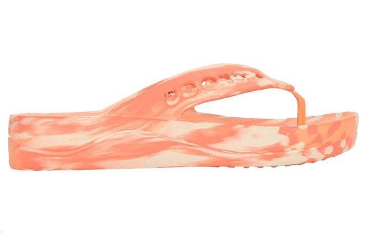 Order (Women) Crocs Baya Platform Thongs 'Orange' 208462-83F
