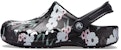 (W) Crocs Baya Cetakan Kasut 'Tropical Floral Hitam' 205839-98F