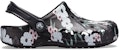 (W) Crocs Baya Cetakan Kasut 'Tropical Floral Hitam' 205839-98F