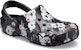 (W) Crocs Baya Cetakan Kasut 'Tropical Floral Hitam' 205839-98F