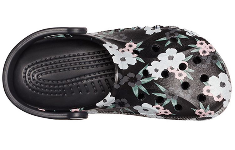 Purchase Crocs Baya 印花花卉平底沙灘運動涼鞋 黑
