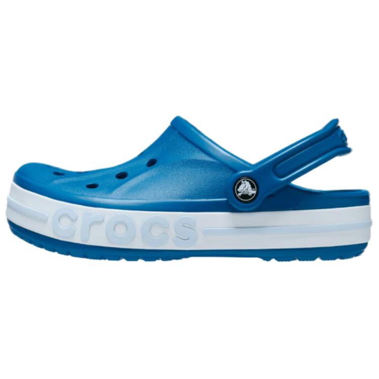 (Women) Crocs Bayaband Clog Stylish Comfortable Blue Clogs. 205089-4PR