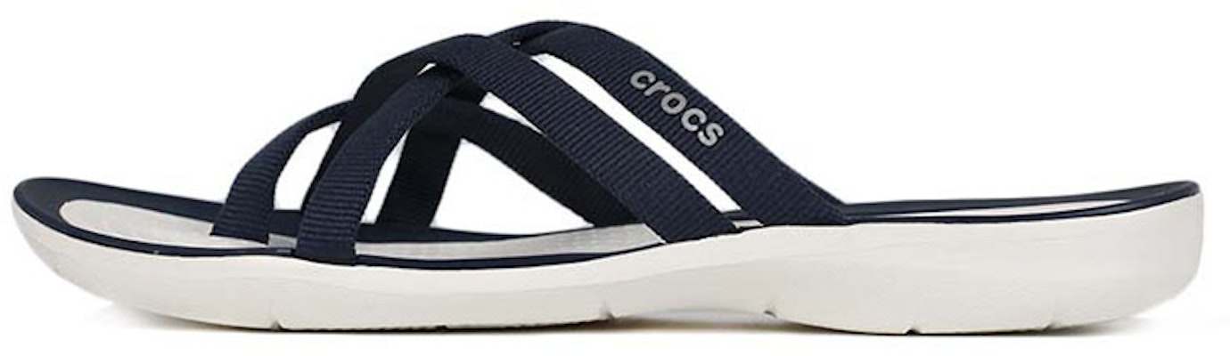 (Women) Crocs Beach & Pool SlidesSlippers 'Dark Blue White' 205479-462 Buy (Women) Crocs Beach & Pool SlidesSlippers 'Dark Blue White' 205479-462