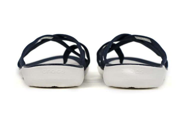 Lookbook Crocs 激浪織帶人字拖 女款 深藍