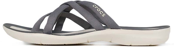 (Women) Crocs Beach & Pool SlidesSlippers 'Grey' 205479-0CT (Women) Crocs Beach & Pool SlidesSlippers 'Grey' 205479-0CT
