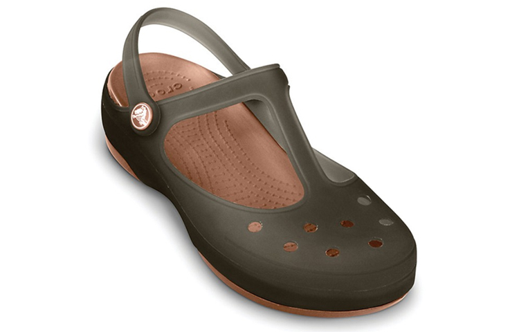 Lookbook Crocs 沙灘洞洞涼鞋 女款 深咖啡色