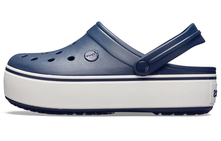 (Women) Crocs Beach Deep Blue Sandals 205434-462