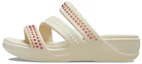 Buy (W) Crocs Boca 宝石带扣坡跟凉鞋 '白红' 209293