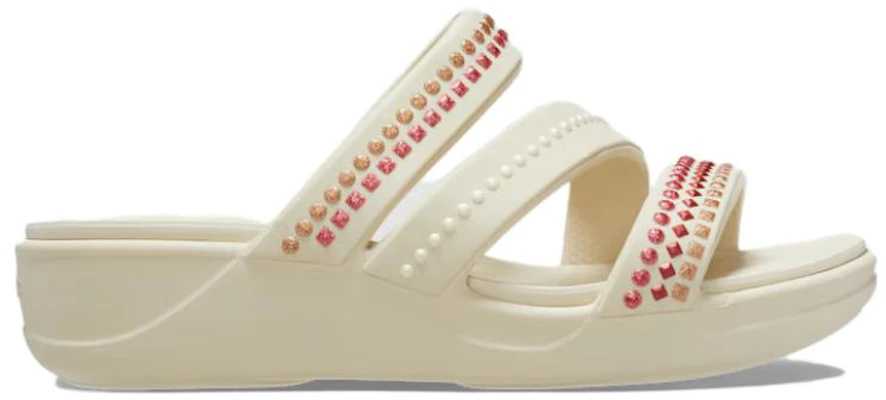 (W) Crocs Boca 宝石带扣坡跟凉鞋 '白红' 209293 Order (W) Crocs Boca 宝石带扣坡跟凉鞋 '白红' 209293