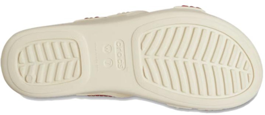 (W) Crocs Boca Gems Srappy Wedge Sandal 'Putih Merah' 209293 Lookbook (W) Crocs Boca Gems Srappy Wedge Sandal 'Putih Merah' 209293