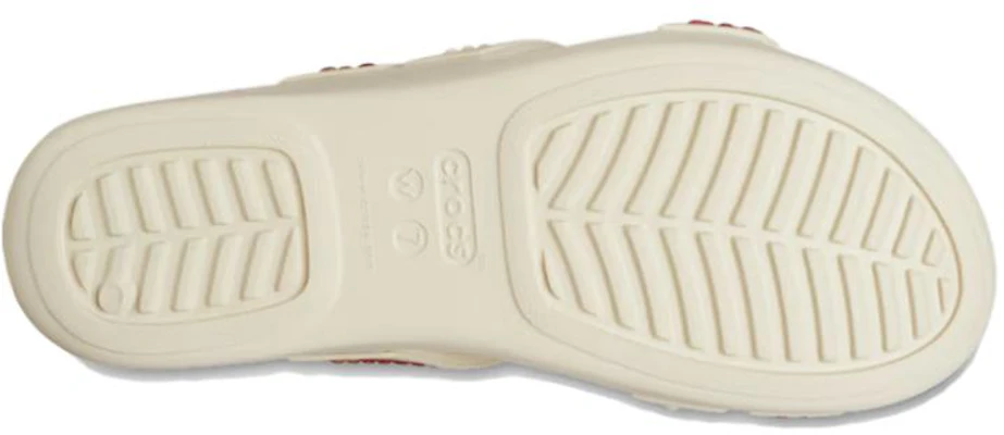 (W) Crocs Boca 宝石带扣坡跟凉鞋 '白红' 209293 Lookbook (W) Crocs Boca 宝石带扣坡跟凉鞋 '白红' 209293