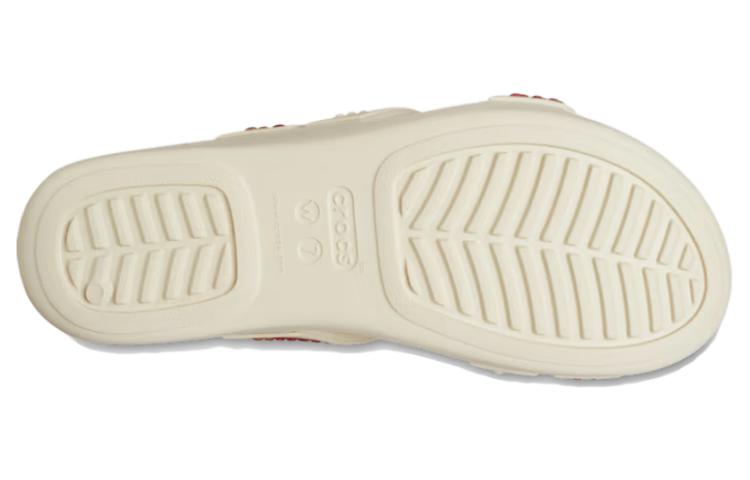 Lookbook (W) Crocs Boca 宝石带扣坡跟凉鞋 '白红' 209293