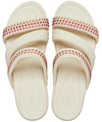 (W) Crocs Boca Gems Srappy Wedge Sandal 'Putih Merah' 209293 Shop (W) Crocs Boca Gems Srappy Wedge Sandal 'Putih Merah' 209293