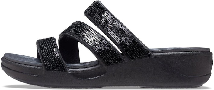 (W) Sandal Wedges Crocs Boca Strappy 'Hitam' 207645-001 Buy (W) Sandal Wedges Crocs Boca Strappy 'Hitam' 207645-001