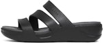 Buy (W) Crocs Boca Strappy Wedge Sandals 'Hitam' 207434-001