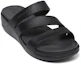 Order Crocs卡駱馳 Boca Strappy Wedge 防滑耐磨 一字拖鞋 女款 黑
