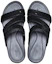Lookbook Crocs卡駱馳 BOCA 亮片綁帶坡跟拖鞋 女款 黑色