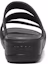 Shop Crocs卡駱馳 Boca Strappy Wedge 防滑耐磨 一字拖鞋 女款 黑