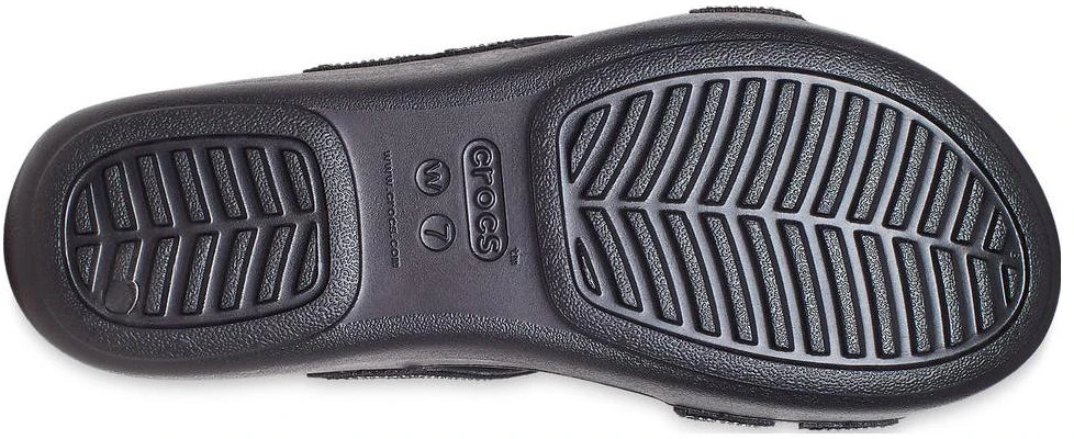 Crocs卡駱馳 BOCA 亮片綁帶坡跟拖鞋 女款 黑色 Shop Crocs卡駱馳 BOCA 亮片綁帶坡跟拖鞋 女款 黑色