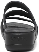 Purchase Crocs卡駱馳 Boca Strappy Wedge 防滑耐磨 一字拖鞋 女款 黑