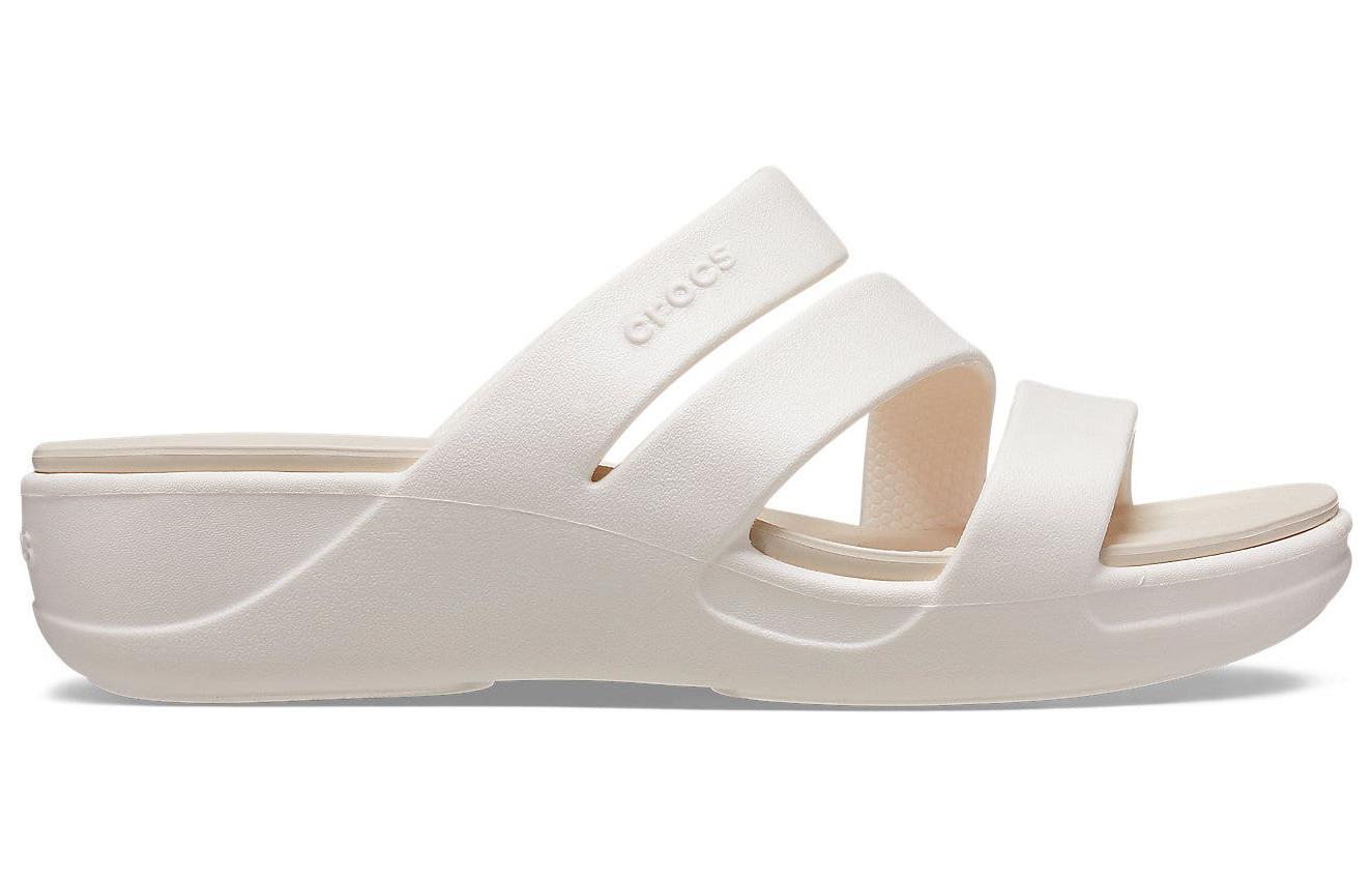 Order Crocs卡駱馳 百搭 一字拖鞋 女款 白色